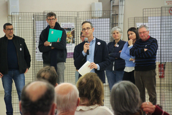 réunion publique de présentation du programme de Cugnaux Osons Ensemble le 15 janvier 2026